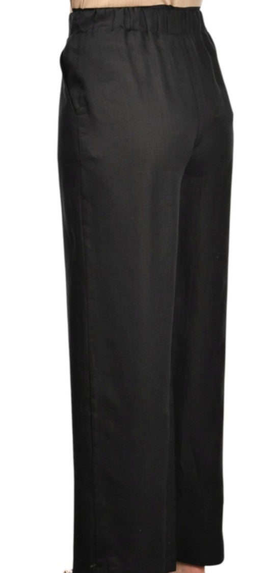 Paolo Fiorillo Capri Wide-Leg Linen Palazzo Pants