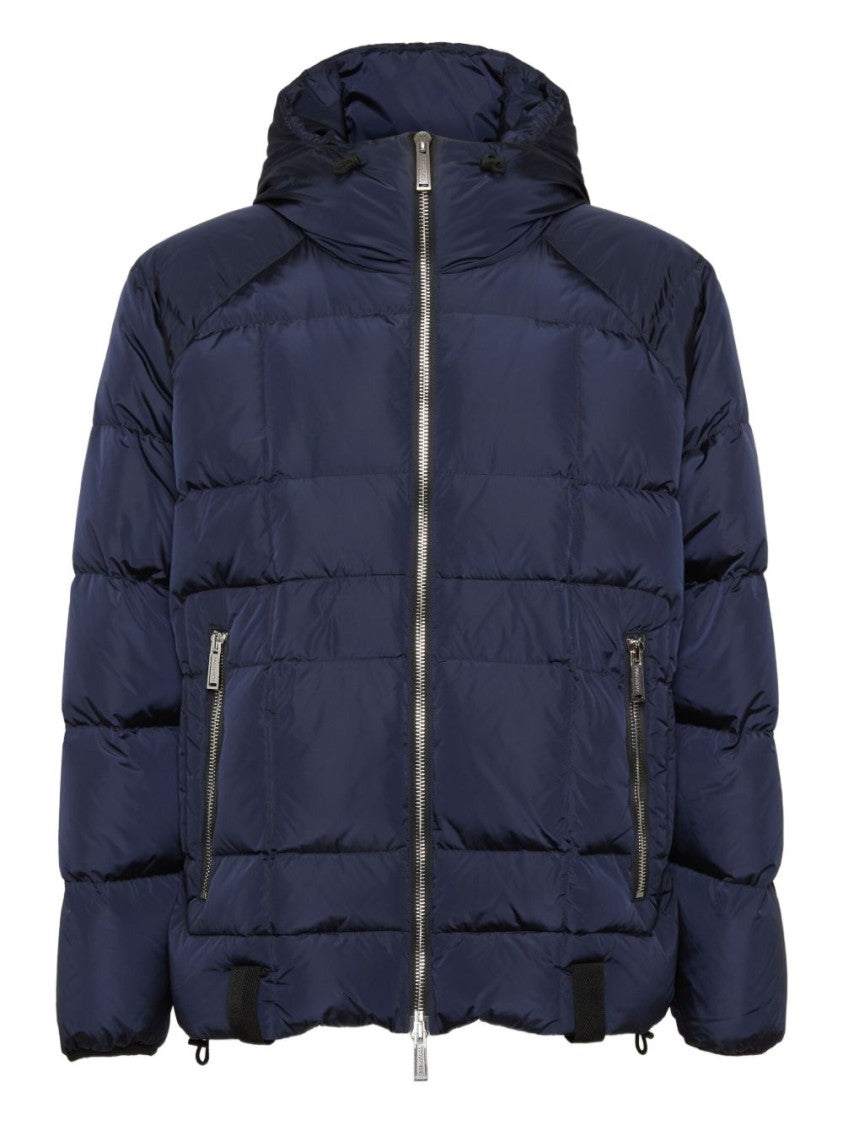 Dsquared2 Quilted Navy Blue Jacket