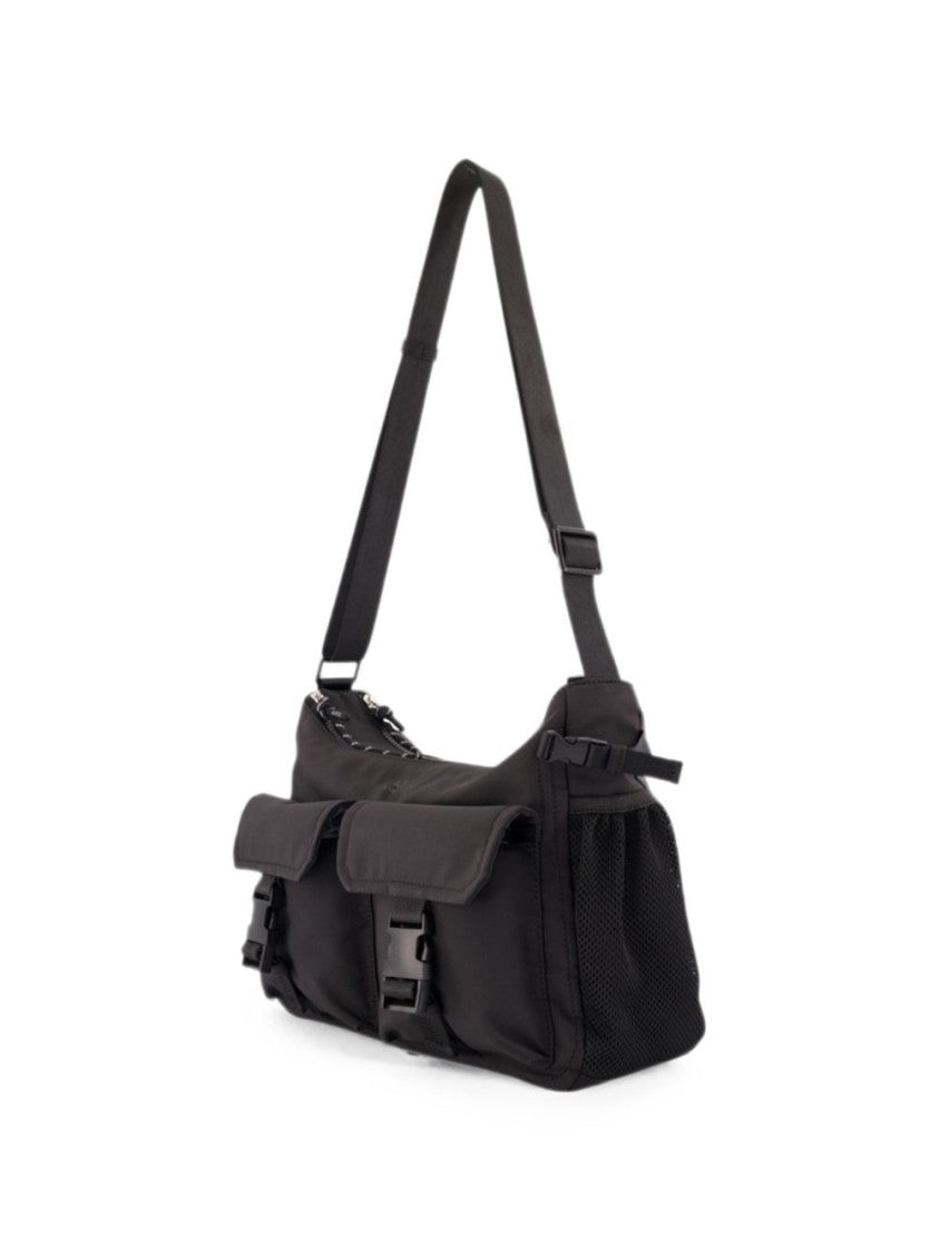 A.P.C. Black Trek Nylon Front Pockets Shoulder Bag