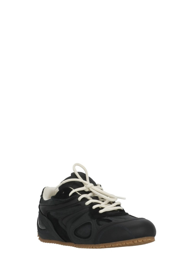 Axel Arigato Black Slow Runner Leather-Blend Sneakers