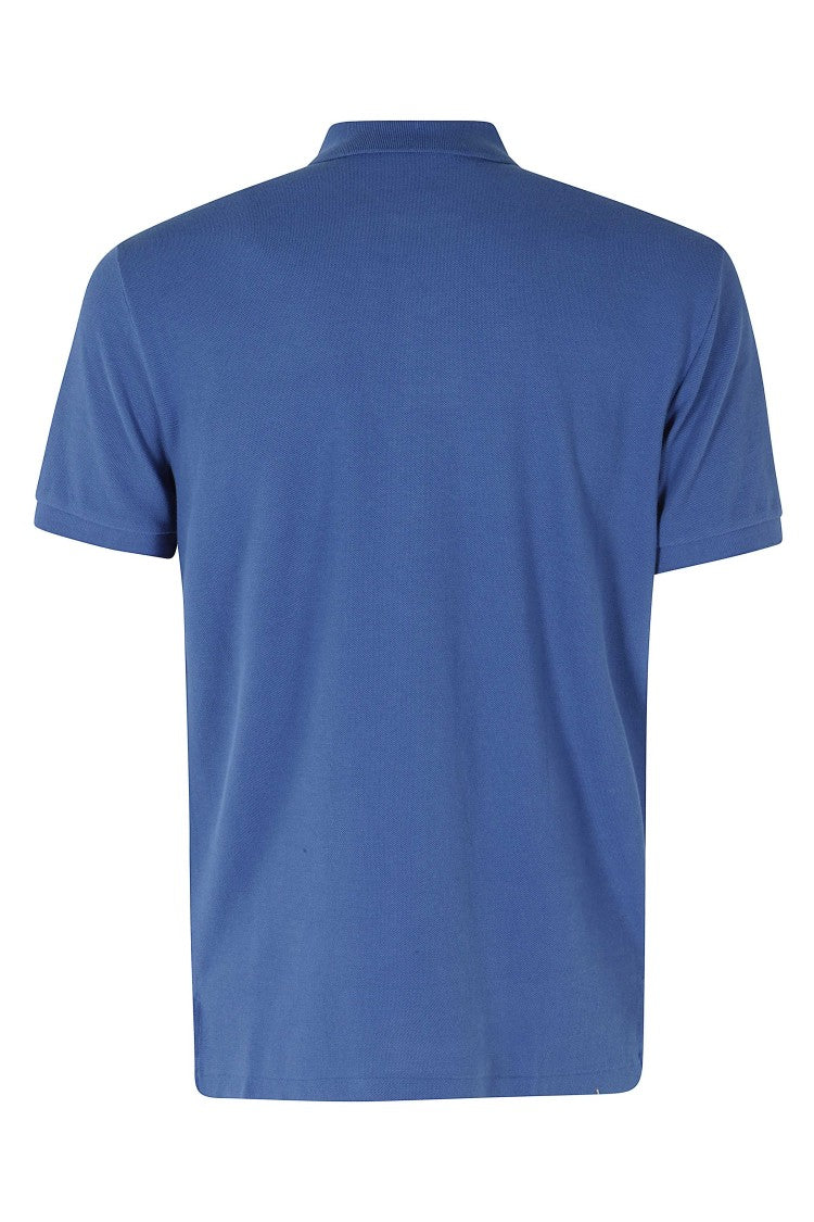 Polo Ralph Lauren Blue Slim Fit Short Sleeve Embroidered Logo Cotton Polo Shirt