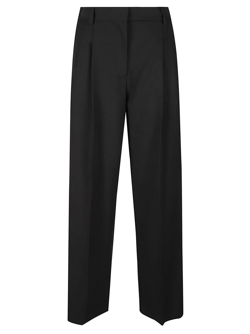 Patrizia Pepe Wide-Leg Polyester-Blend Wide-Leg Pants