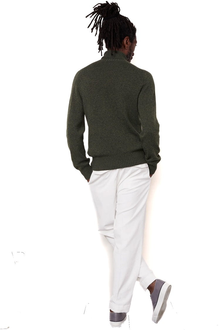 Officine Generale Italian Virgin Wool Turtleneck Sweater