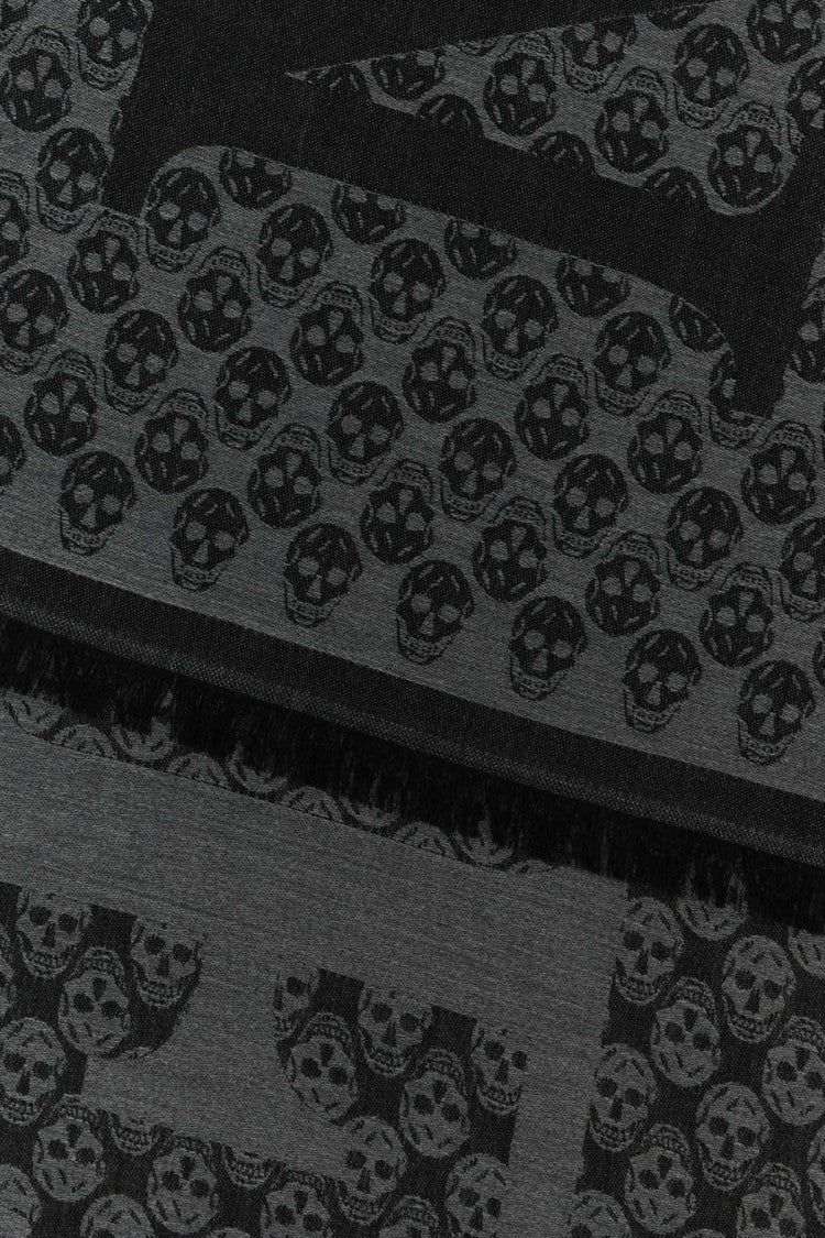 Alexander Mcqueen Embroidered Wool Foulard