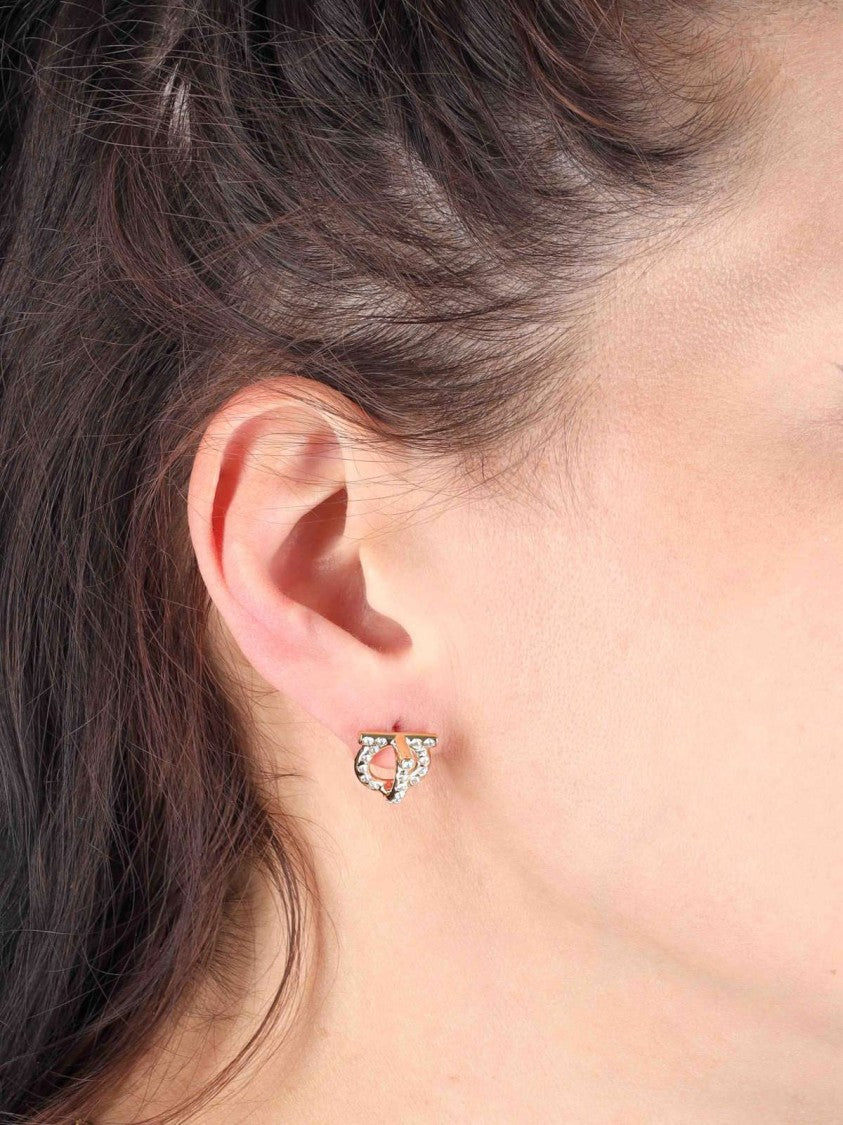 Ferragamo Hooks' Earrings – Gold