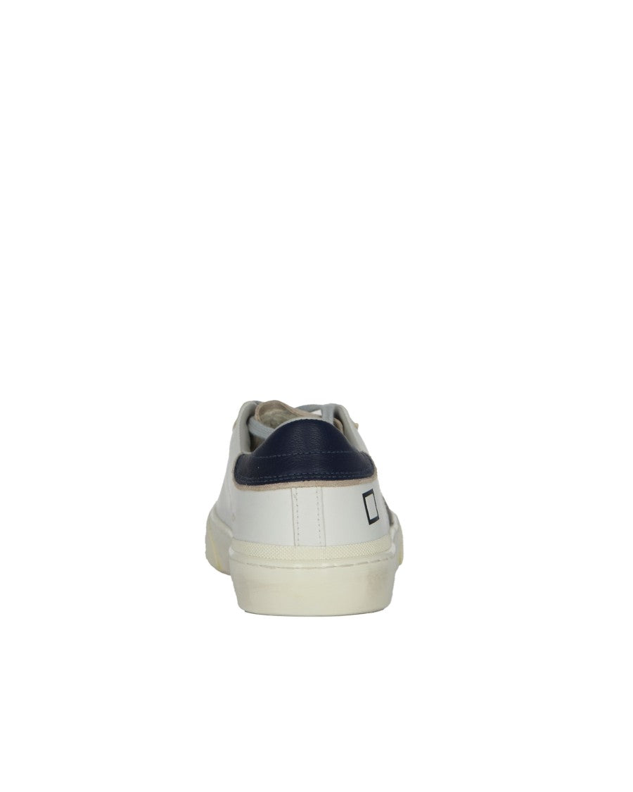 D.A.T.E Hill Low Scratch White/Blue Sneakers