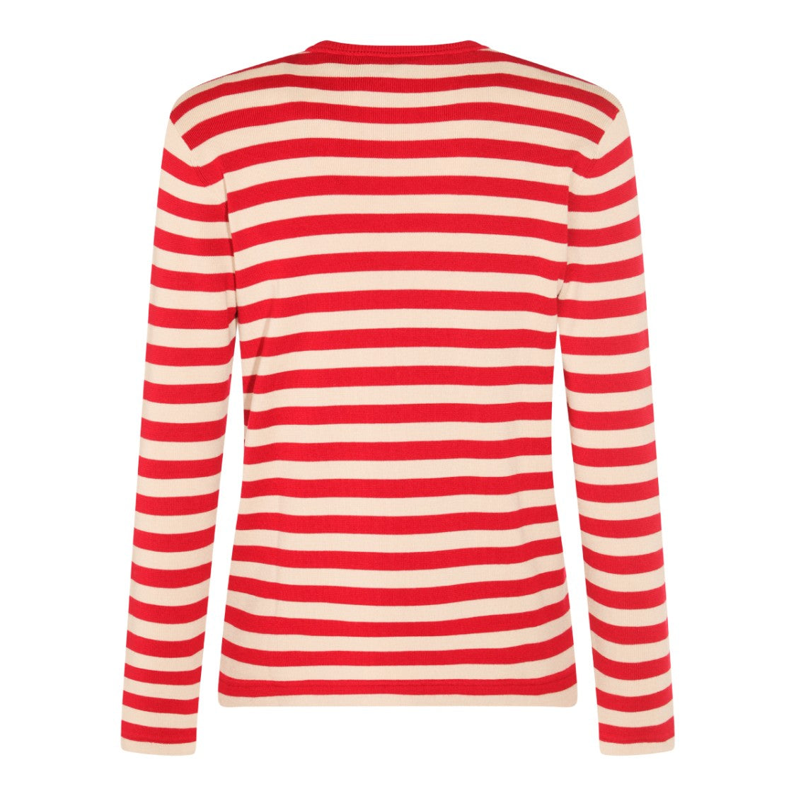 Valentino Red And White Cotton Knitwear
