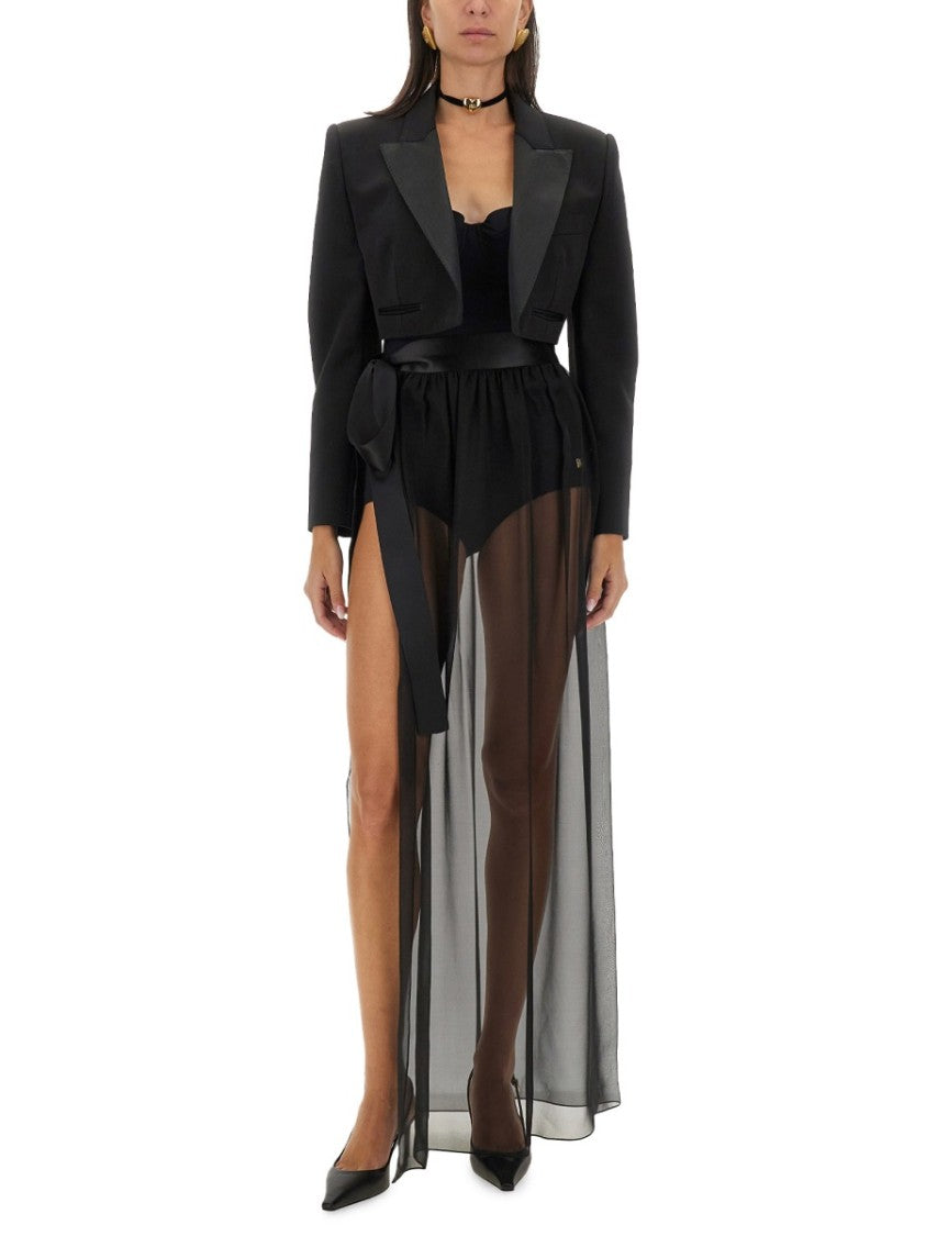 Dolce & Gabbana Silk Chiffon Long Skirt