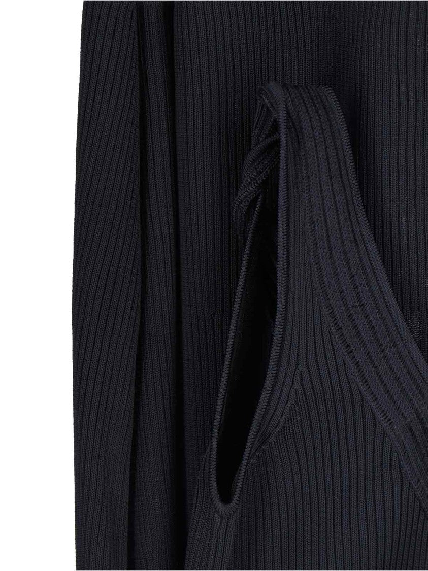 Calvin Klein Maxi Knit Dress – Black
