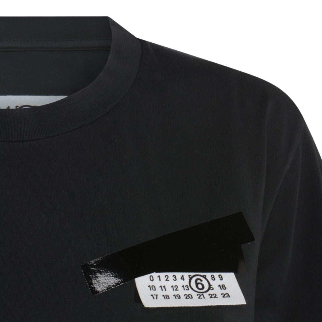 Mm6 By Maison Margiela Short-Sleeved T-Shirt With Glossy Tape Detail