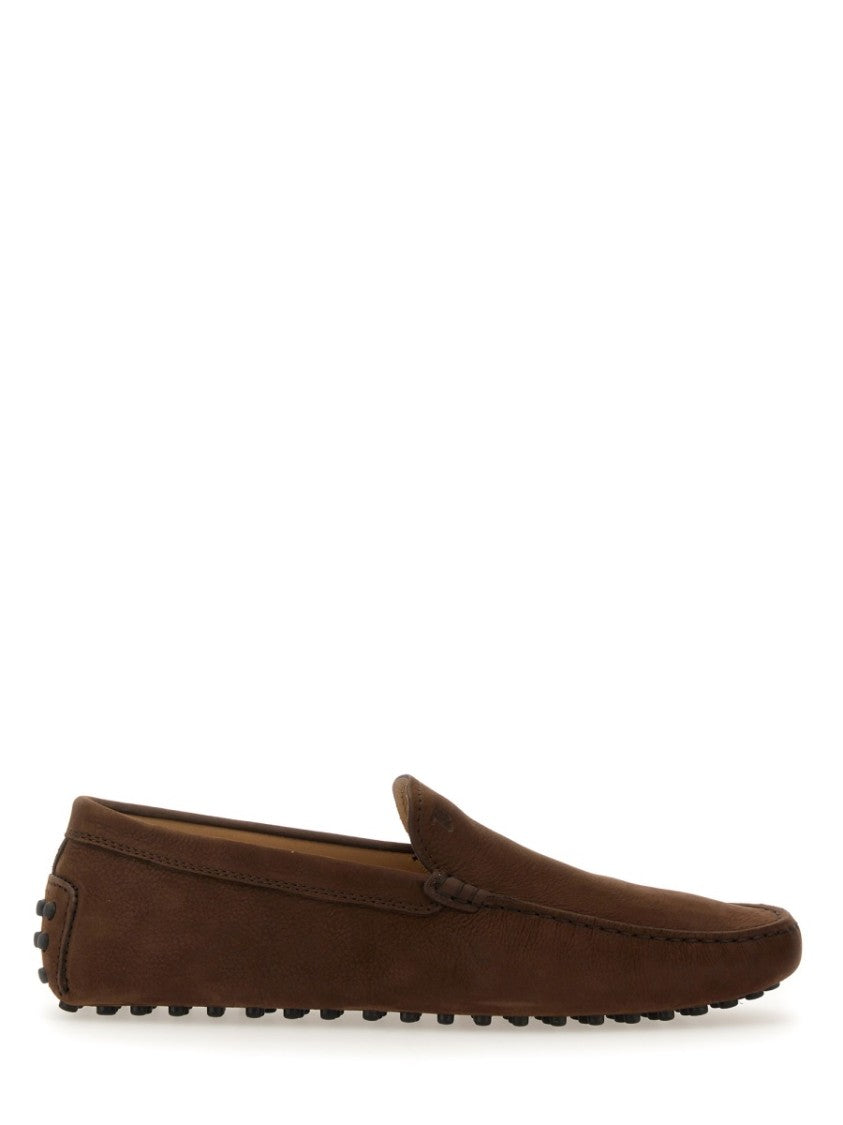 Tod's Rubberized Moccasin Leather Shoes