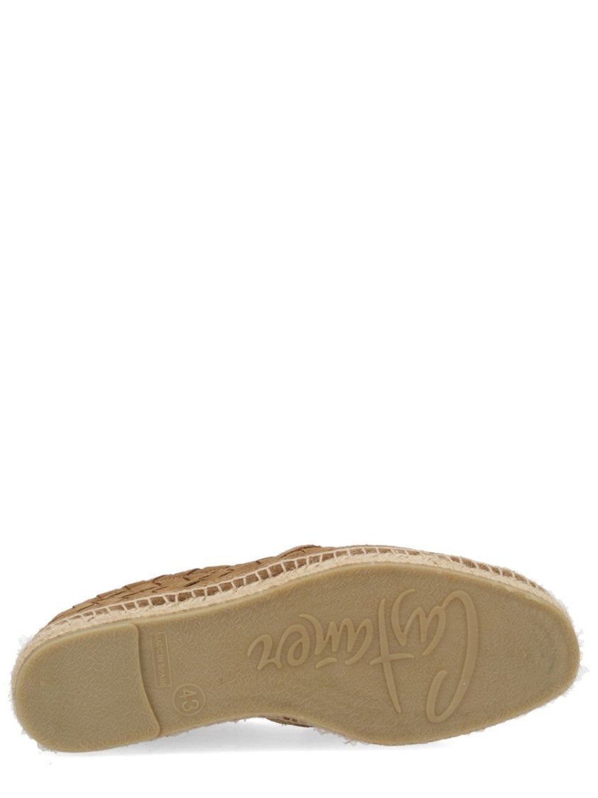 Castaner Brown Java Woven Leather Espadrilles