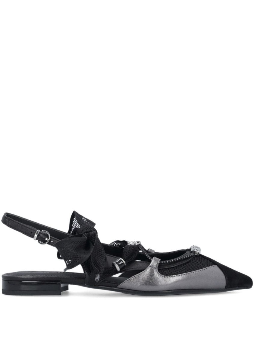 Pinko Pointed Toe Ballerinas With Slingback Strap