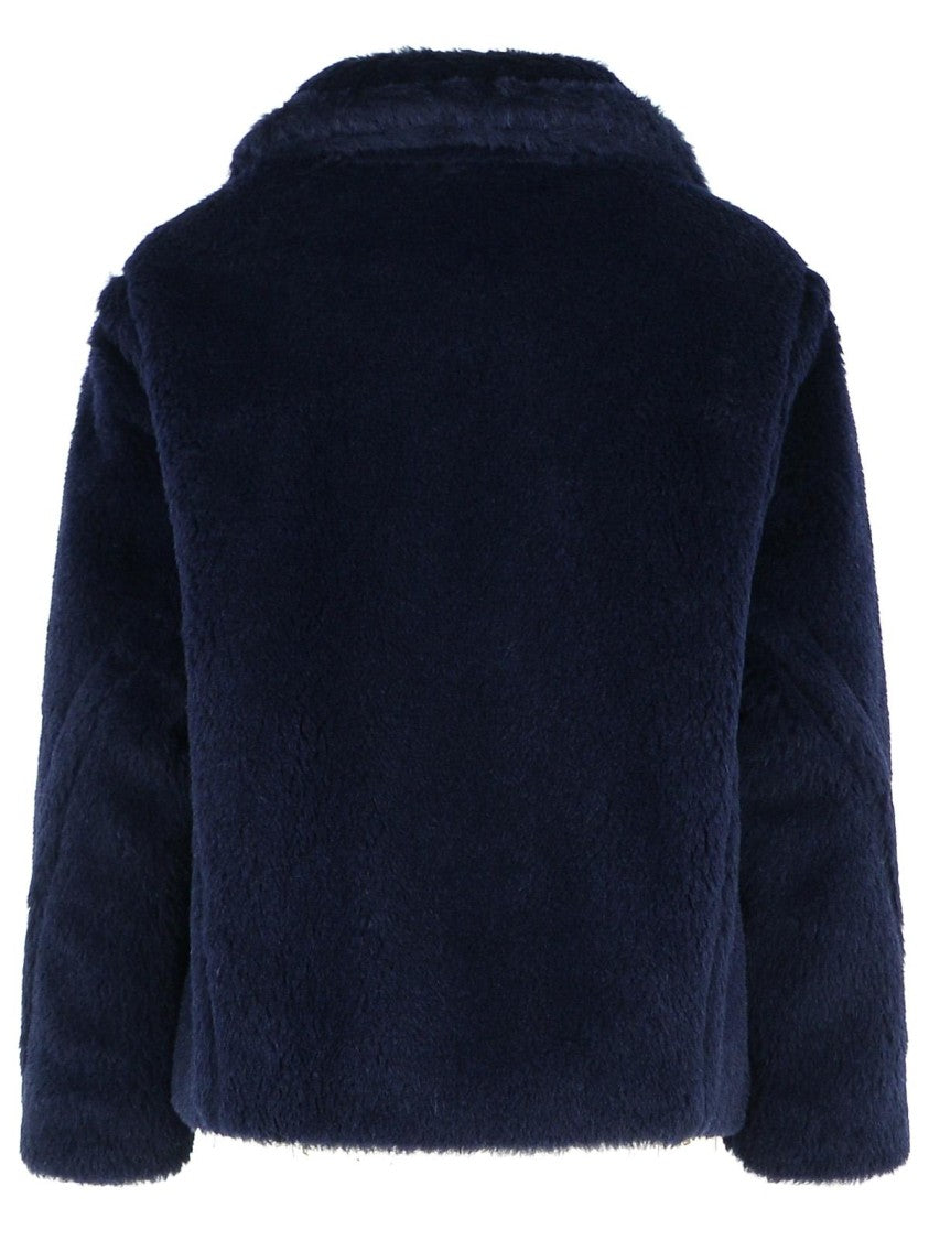 Max Mara 'Mxmfuggito' Blue Alpaca And Wool Jacket