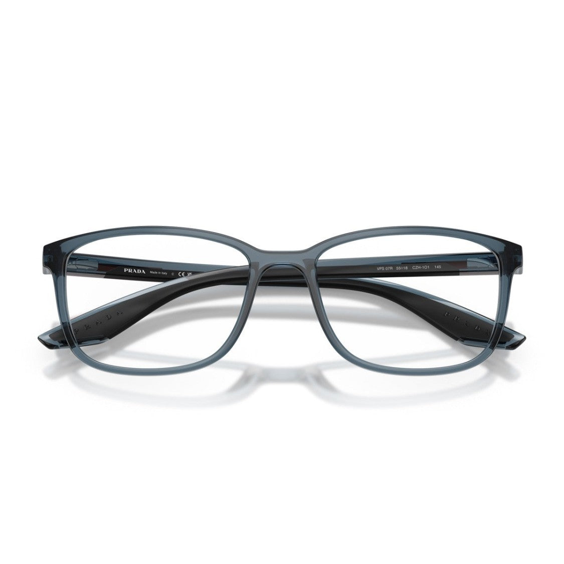 Prada Linea Rossa Blue Ps 07Rv Fabric Rectangular Sunglasses