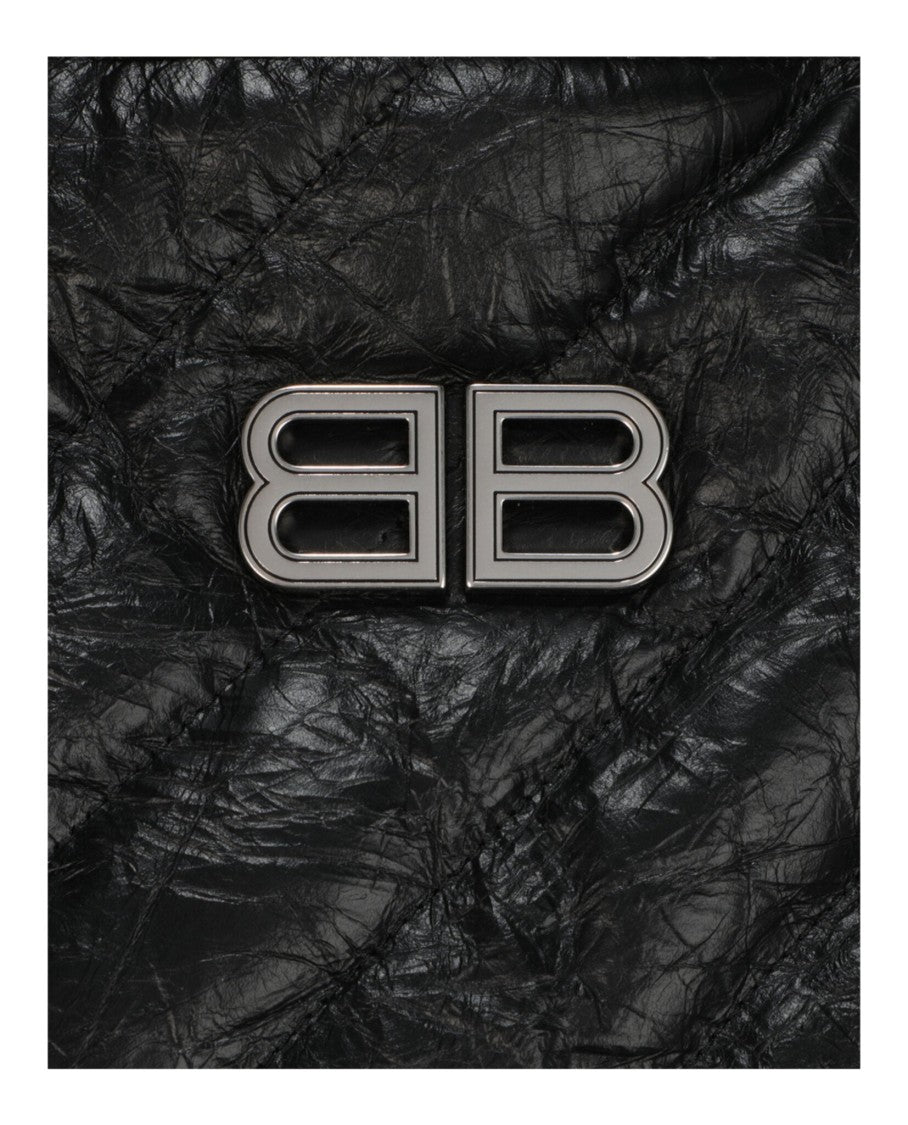 Balenciaga Quilted Medium Tote With Distressed Calfskin Leather