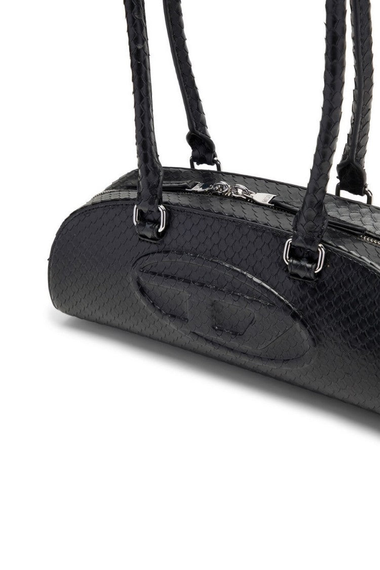Diesel Black Leather Shoulder Bag