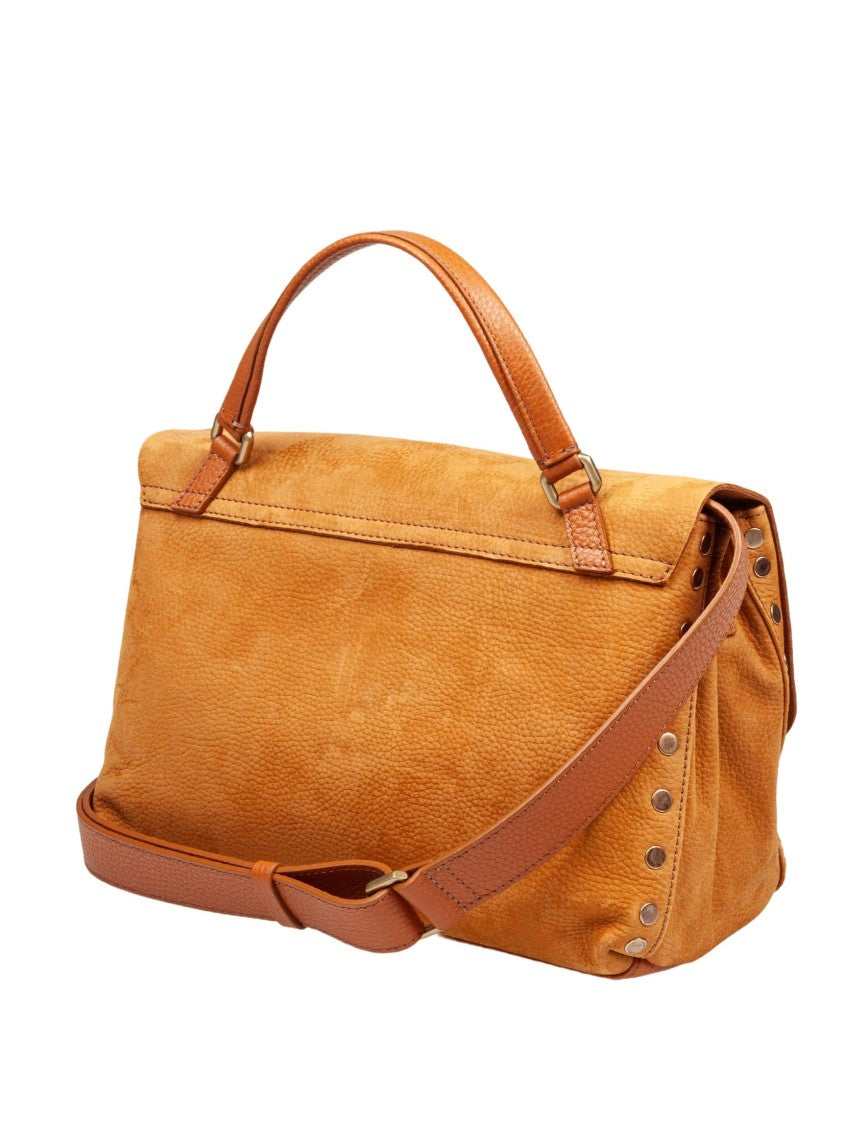 Zanellato S. Jones Postina Bag In Nubuck Brandy Brown