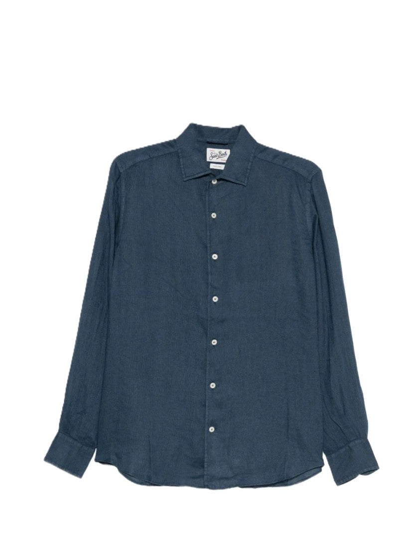Mc2 Saint Barth Long-Sleeve Button-Up Shirt With Classic Collar