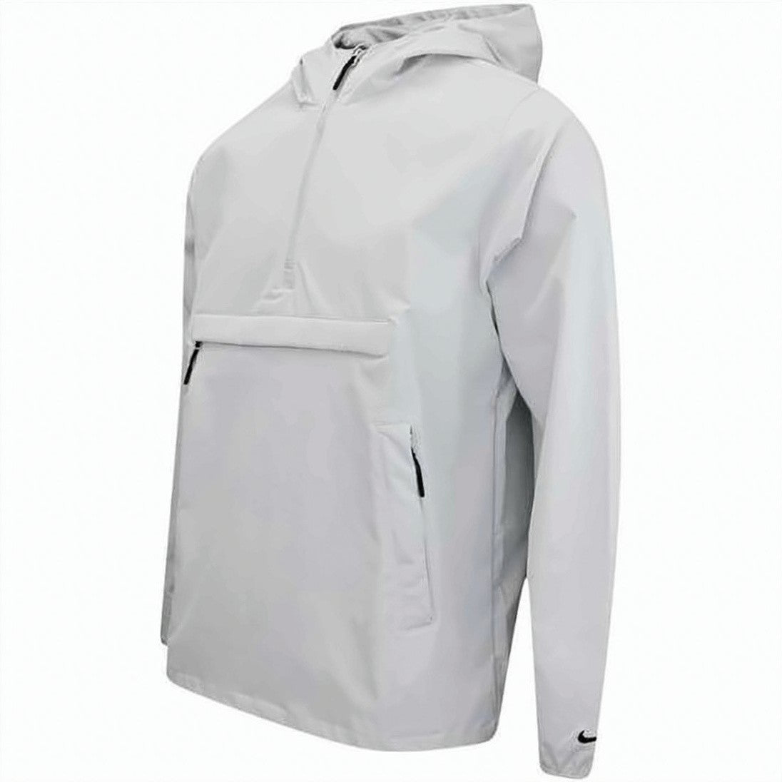 Nike Lightweight White Hooded Pullover With Half-Zip
