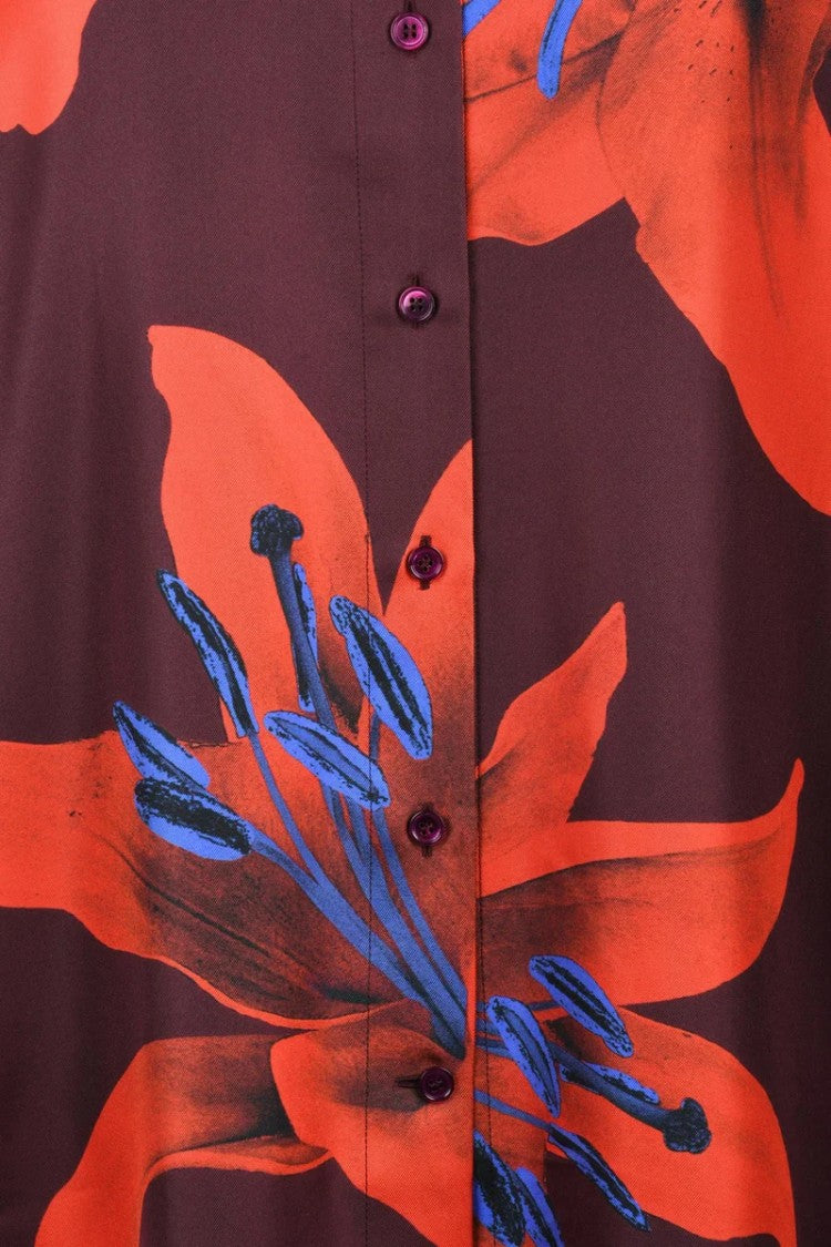 Alexander Mcqueen Silk Shirt - Bordeaux/Red