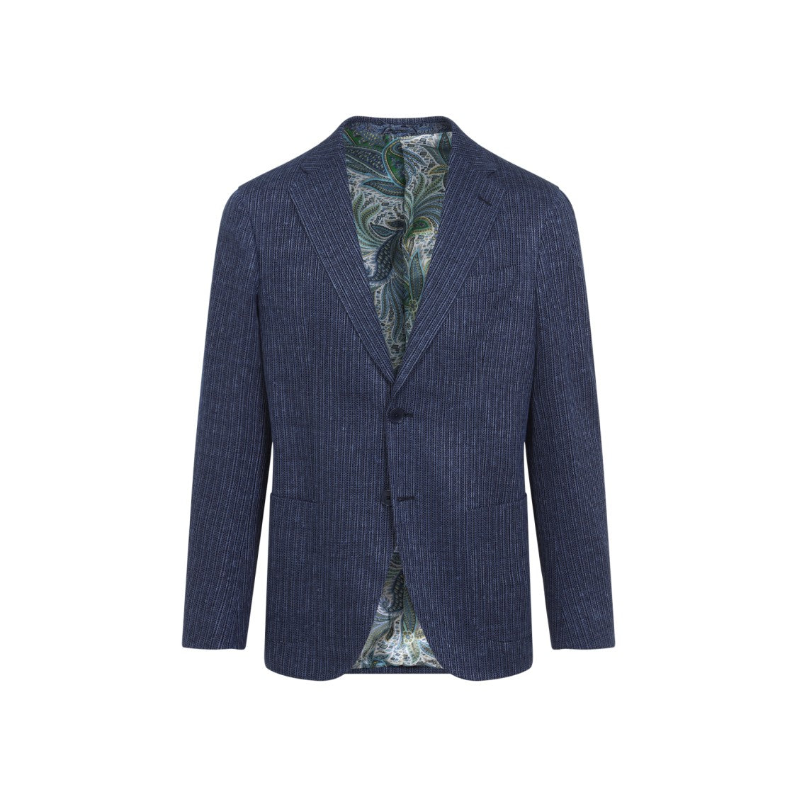 Etro Roma Sport W/Basting Blue Viscose Jacket