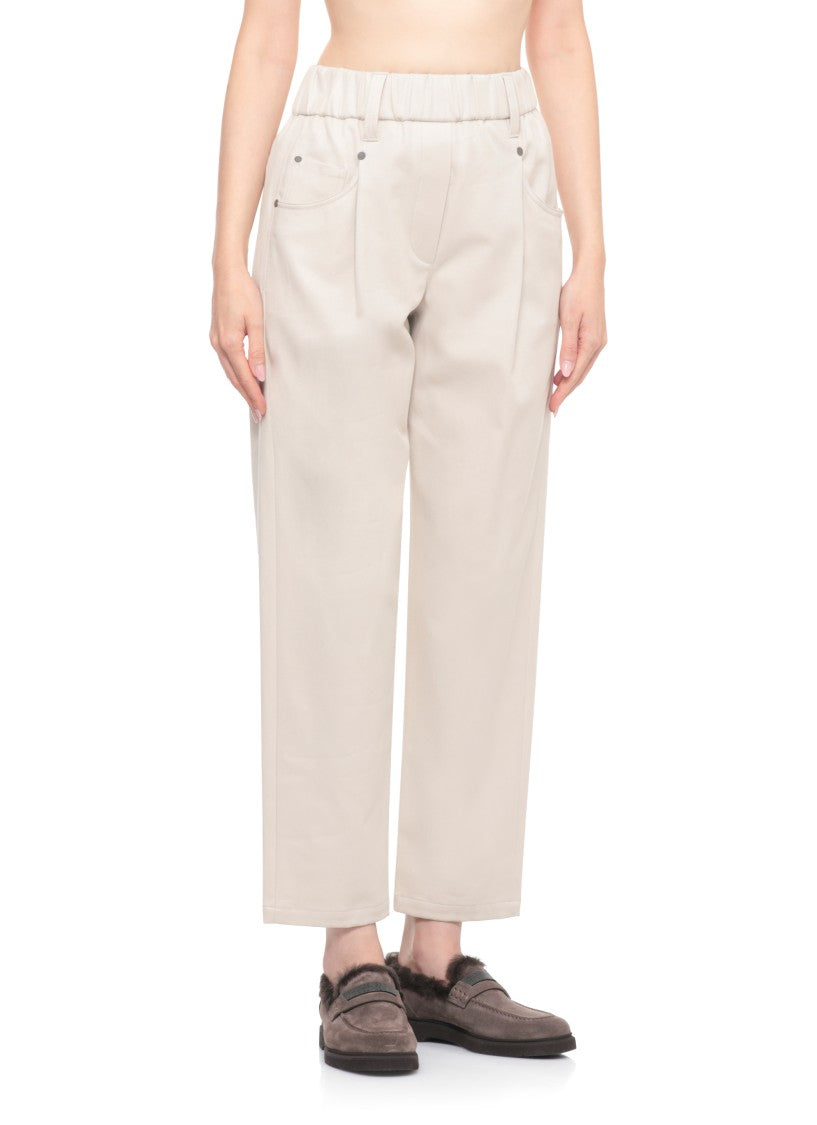 Brunello Cucinelli Cotton Twill Trousers