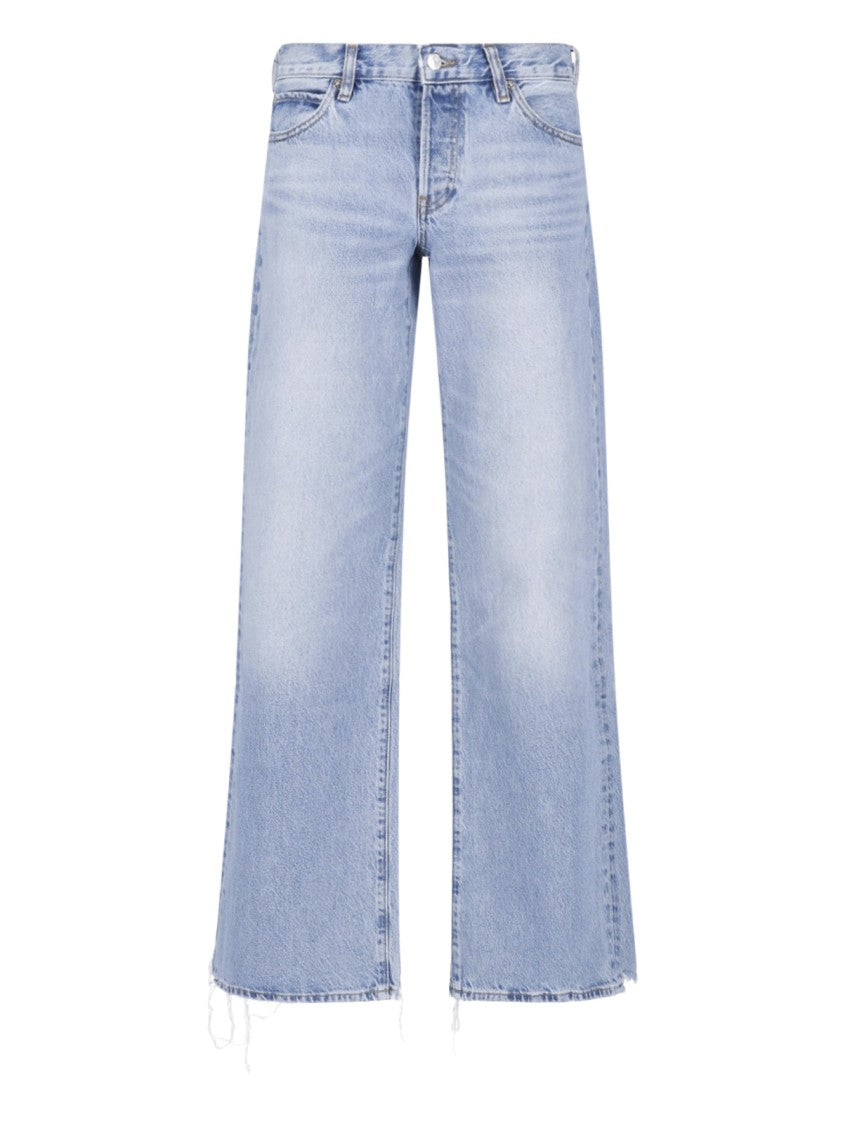 Frame Light Blue Cotton Denim The Gray Jeans