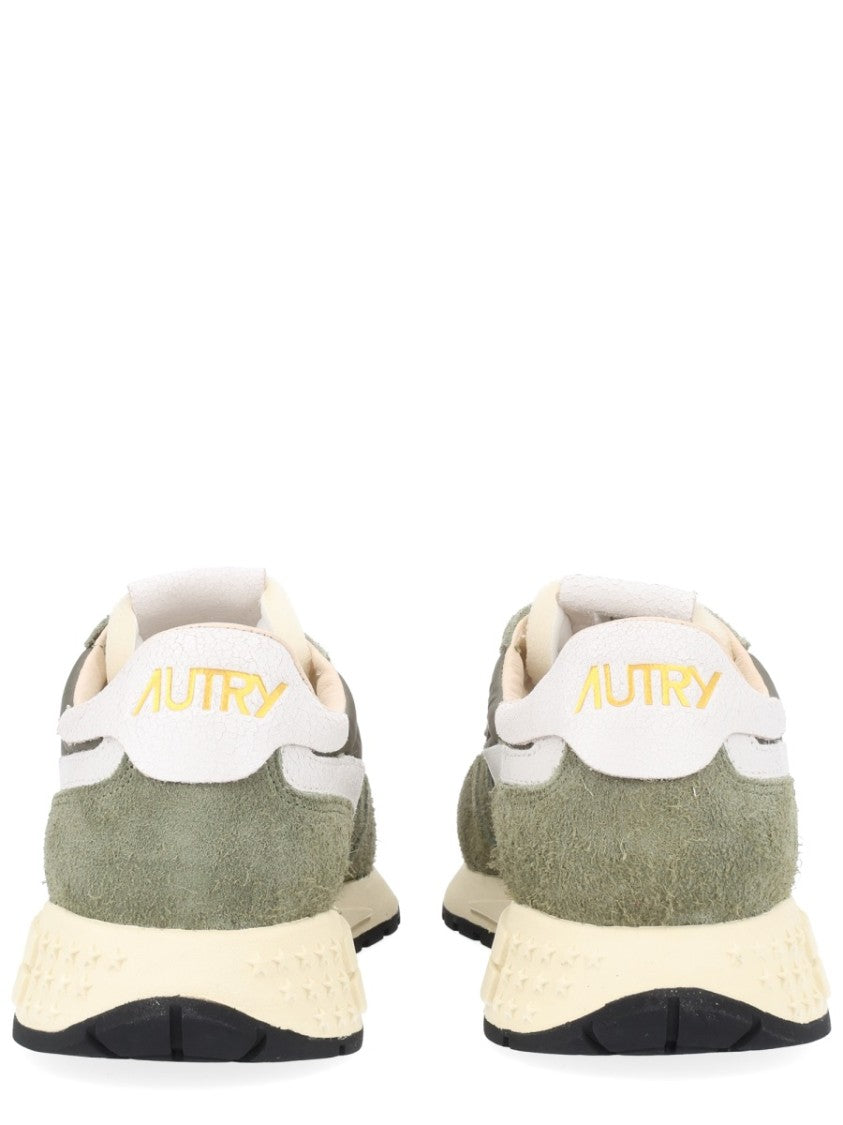 Autry Reelwind Low Suede-Blend Low-Top Sneakers