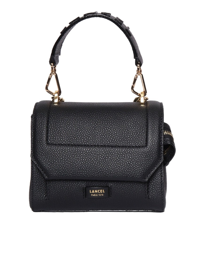 Lancel Structured Handbag With Flap Closure In Smooth Calfskin