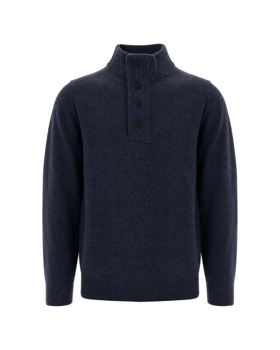 Barbour Essential Patch Half-Zip Lambswool Sweater