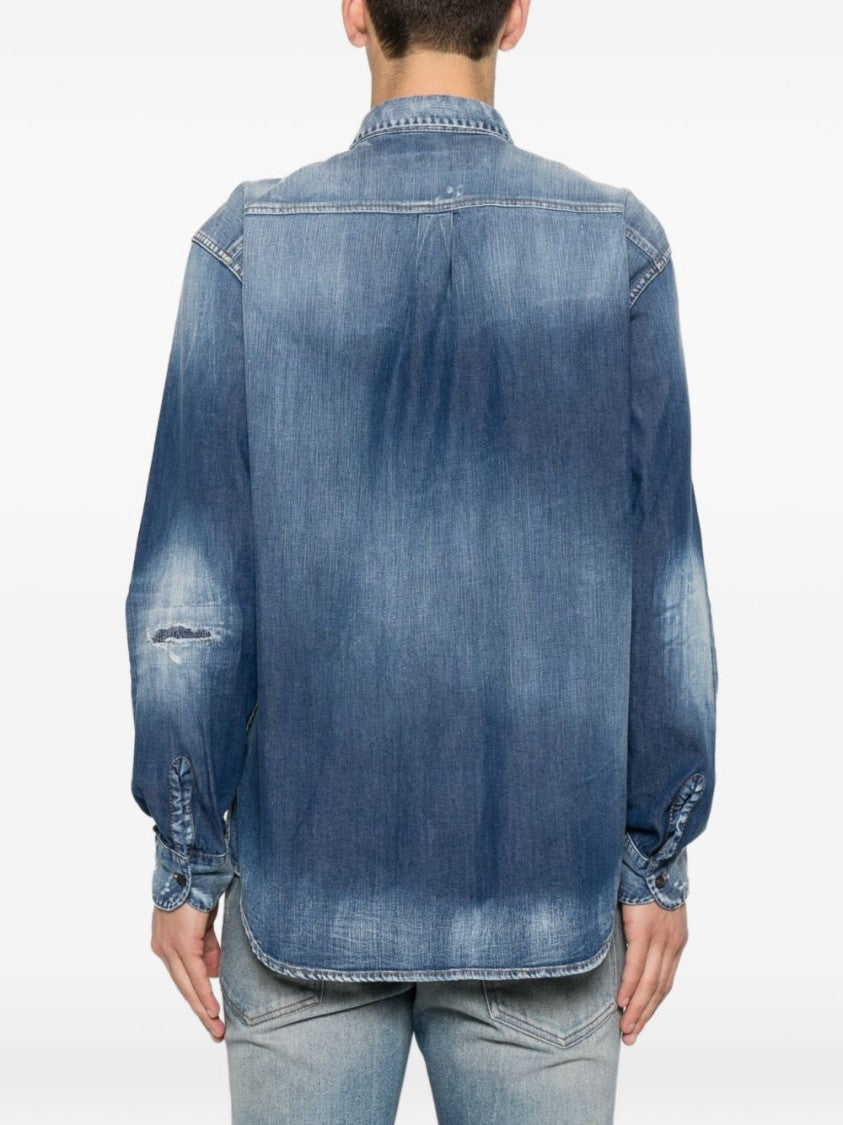 Dsquared2 Classic Denim Long Sleeve Button Shirt