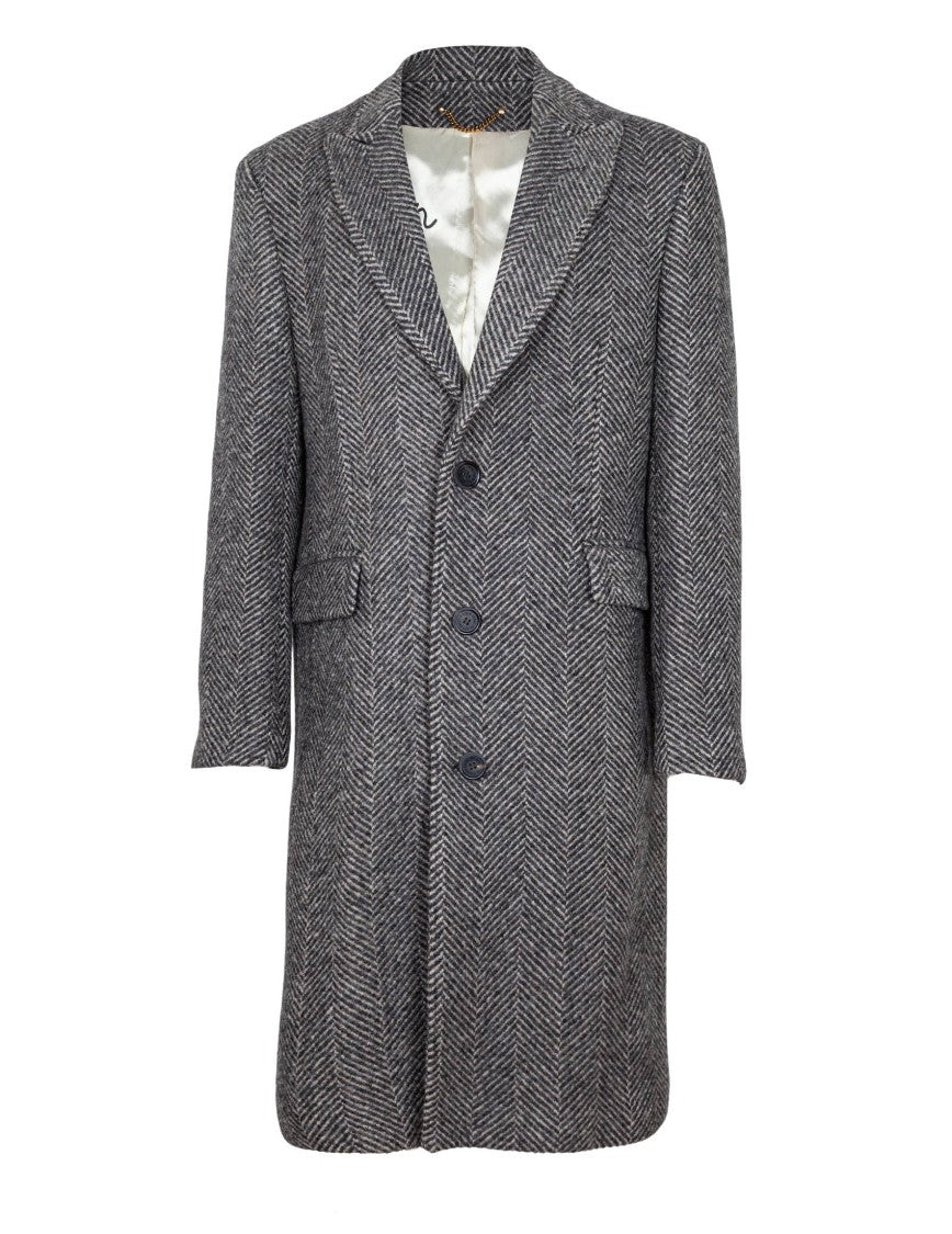 Golden Goose Herringbone Wool Coat