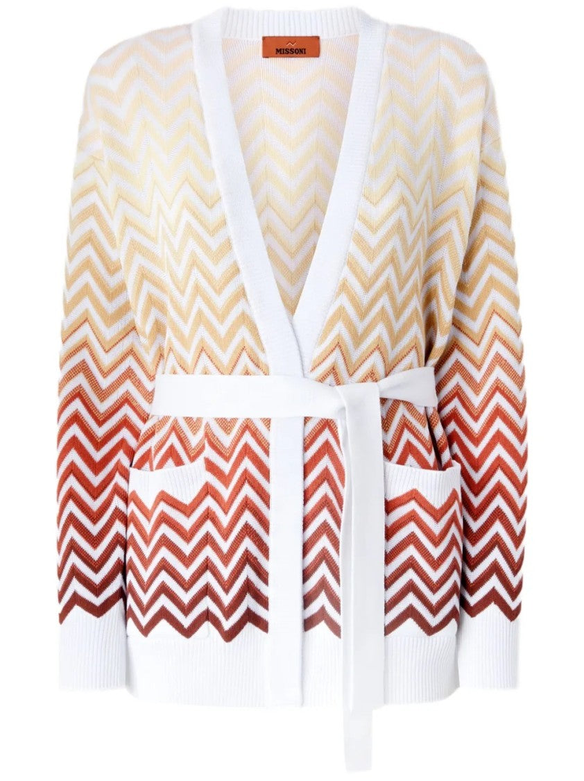 Missoni Gradient Zigzag Pattern Cardigan