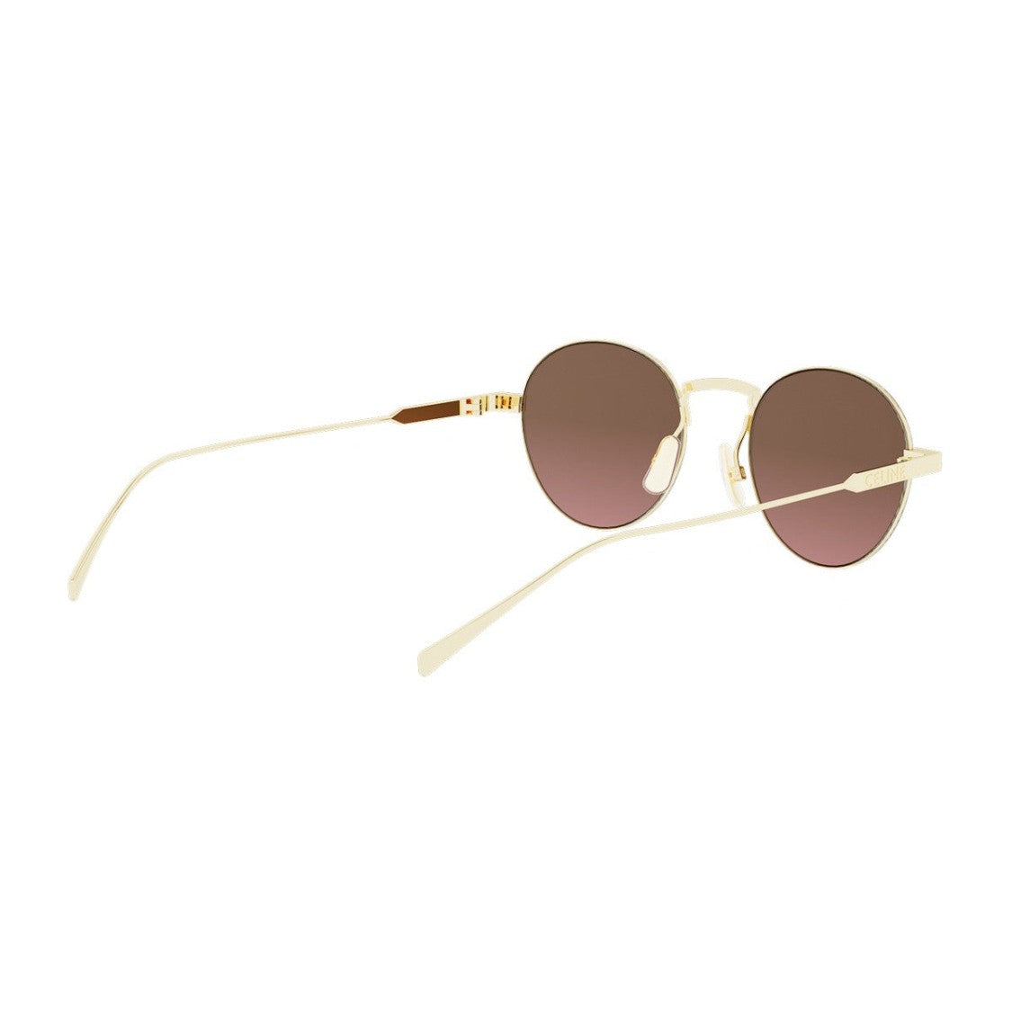 Celine Gold Metal Round Sunglasses