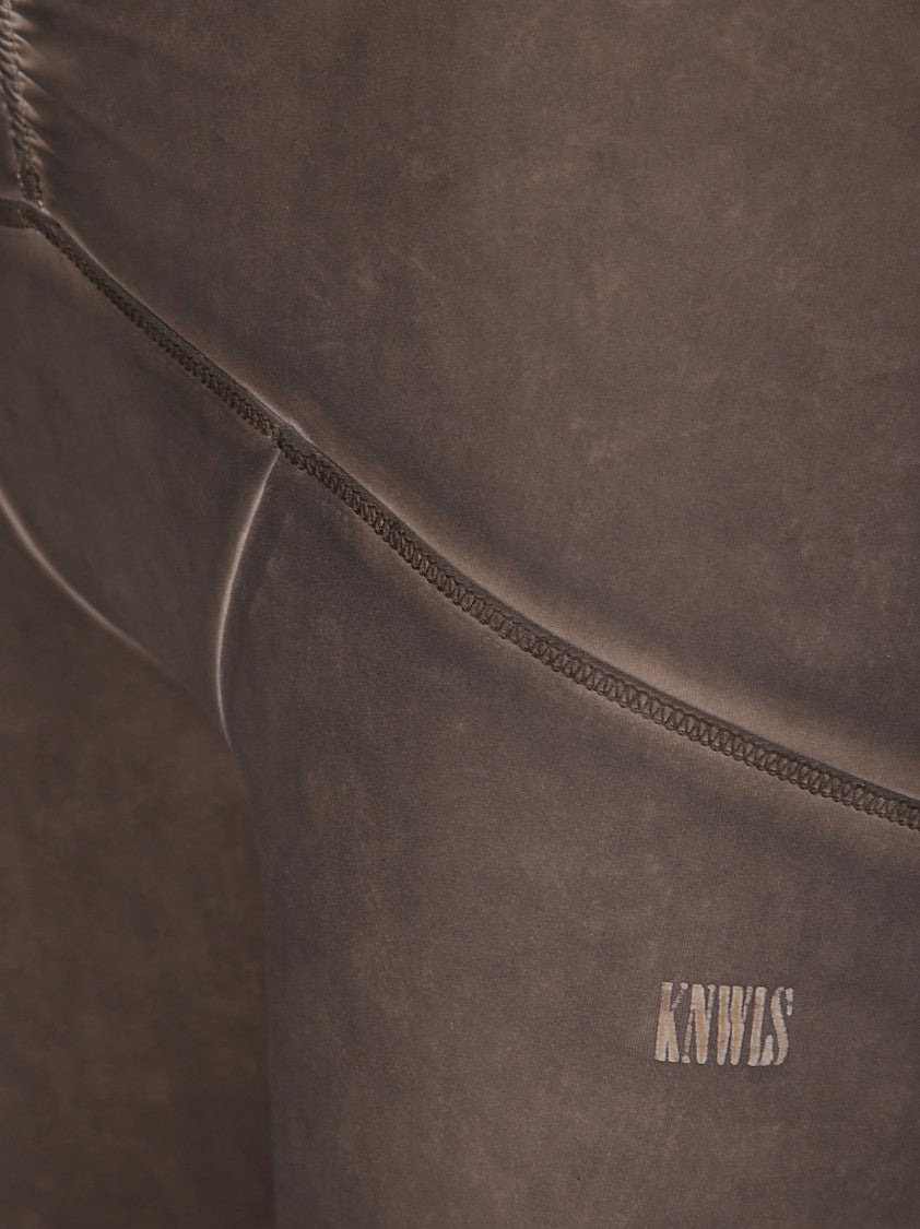 Knwls Low Waisted Over Dyed Jersey Shorts.