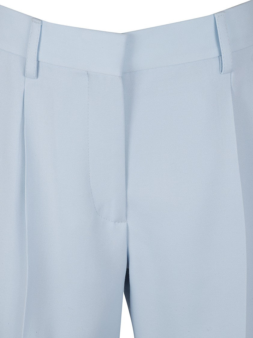 Burberry High-Waisted Tailored Shorts With Pleated Front