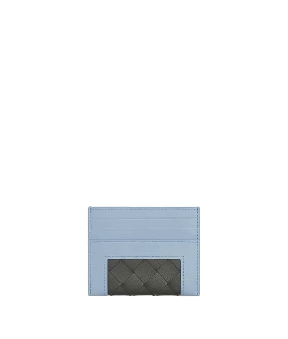 Bottega Veneta Pastel Blue Calfskin Cardholder