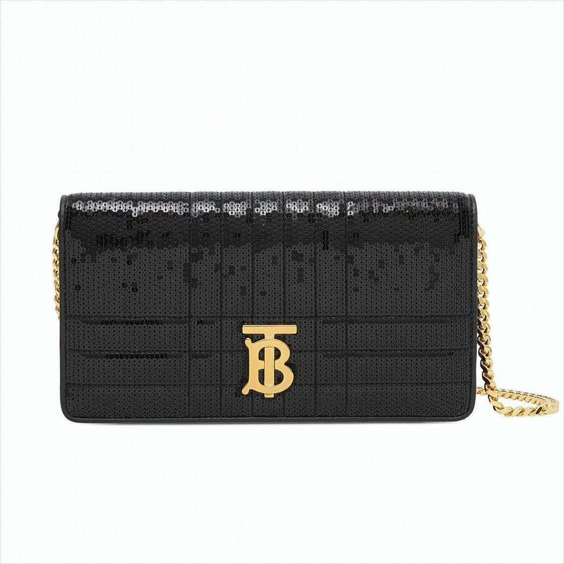 Burberry Quilted Lambskin Wallet Bag With Detachable Strap