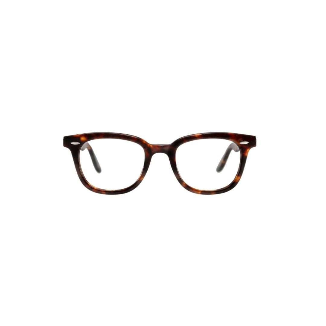 Barton Perreira Cecil Classic Rectangular Eyeglasses With Tortoiseshell Acetate Finish