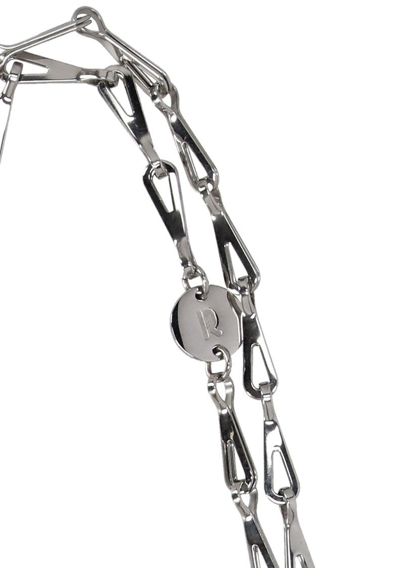Rabanne Silver All-Over Strass Embellishment Shoulder Bag