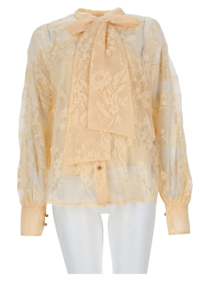 Zimmermann Puff Sleeve Floral Lace Cotton-Blend Blouse