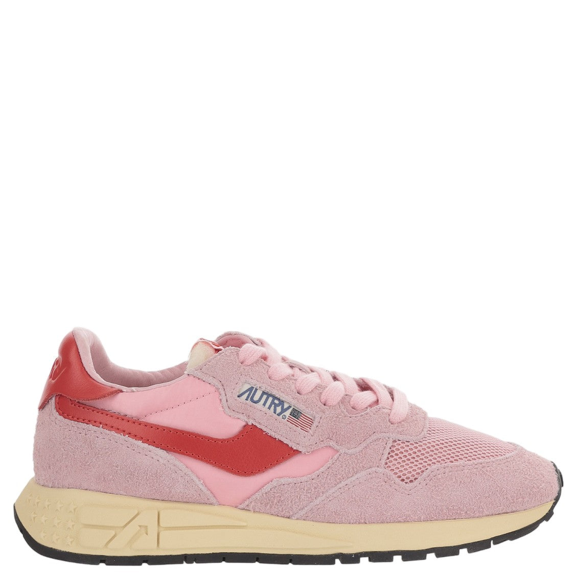 Autry Panel Design Sneakers With Front Lacing And Logo Details
