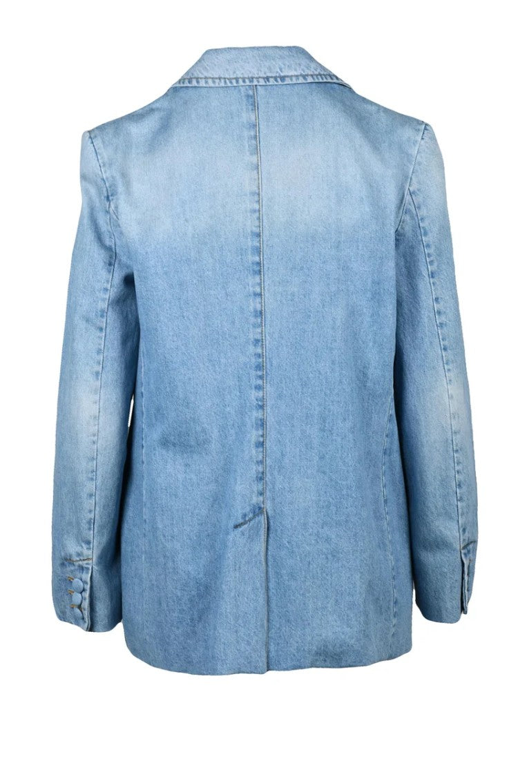 Ratajkowski X Marella Denim Jacket - Light Blue