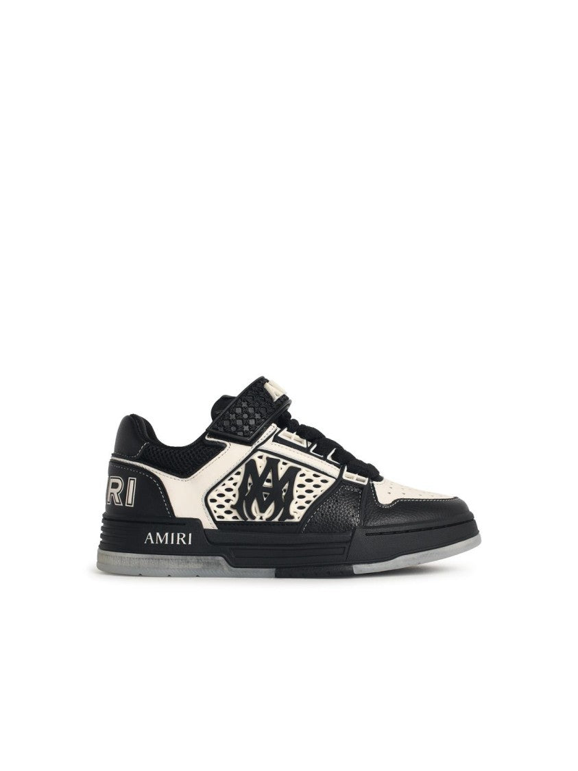 Amiri 'Skyline' Sneakers In Black And Ivory Leather Blend