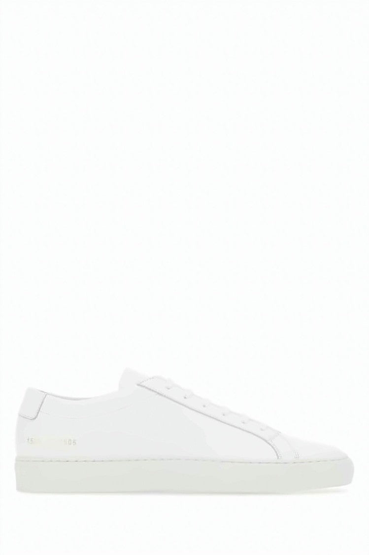 Common Projects White Cowhide Leather All-White Achilles Sneakers