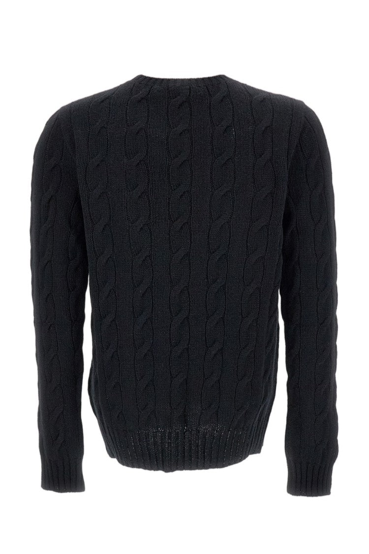 Ralph Lauren Collection Cable-Knit Cashmere Pullover Sweater With Classic Crewneck