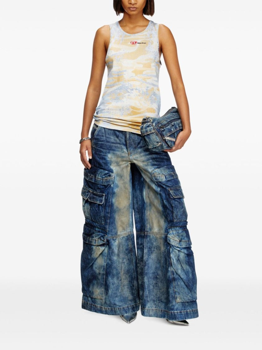 Diesel Sleeveless Round Neck T-Shirt