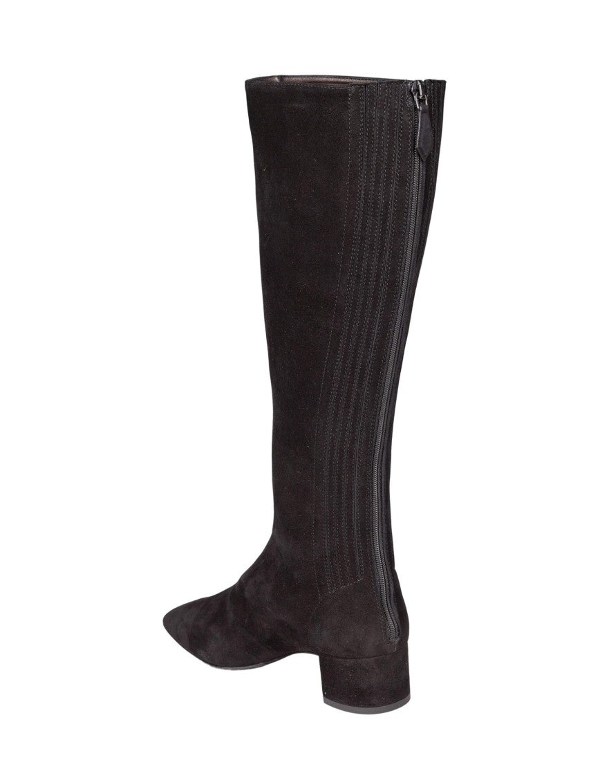 Aquazzura Saint Honore' Suede Boot, Black