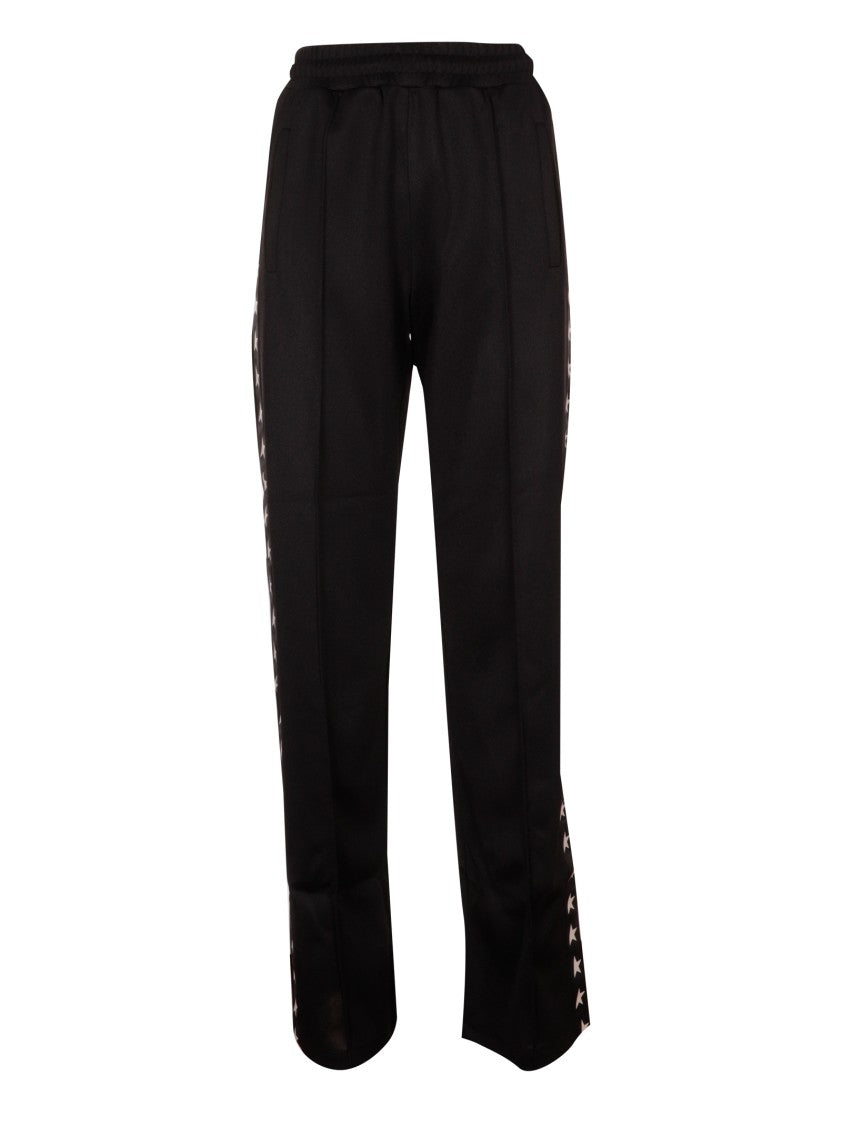 Golden Goose Soft Trousers With Contrasting Star Band